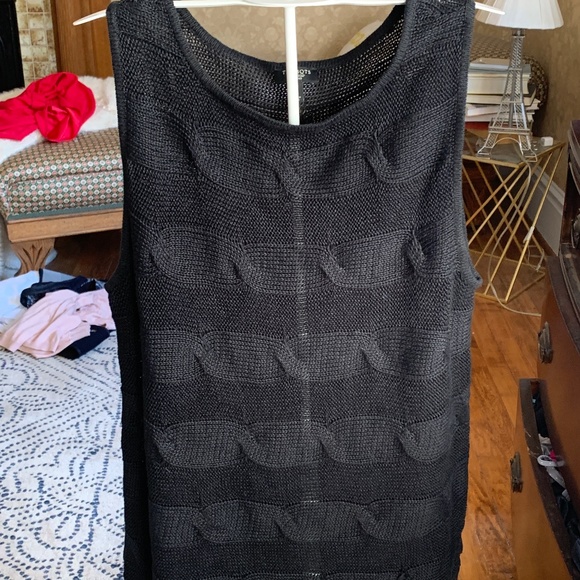Talbots petites 100 percent linen cabled sweater. Worn‎ once - Picture 1 of 4